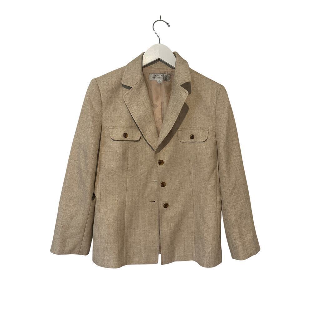 Tahari Beige Blazer Jacket